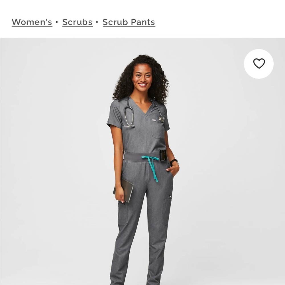 Figs Women's Graphite Srubs Set (top and bottom)
